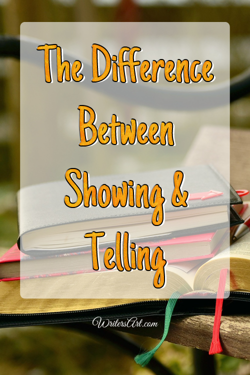 The difference between showing and telling in writing.